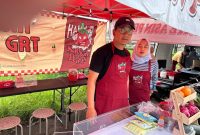 Kapolsek Wanaraja AKP Abusono, SH., MH didampingi Istri tercinta 