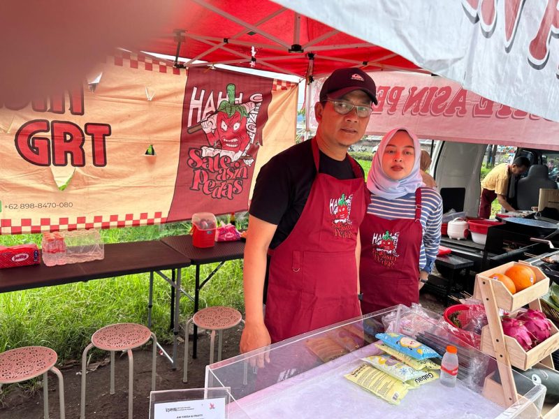 Kapolsek Wanaraja AKP Abusono, SH., MH didampingi Istri tercinta 