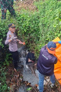 Mayat di Selokan Bikin Heboh, Polisi Pastikan Tanpa Luka Kekerasan