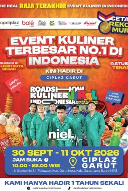 Roadshow Kuliner Viral Indonesia Hadir di Garut, Ratusan Tenant Ramaikan CipLaz